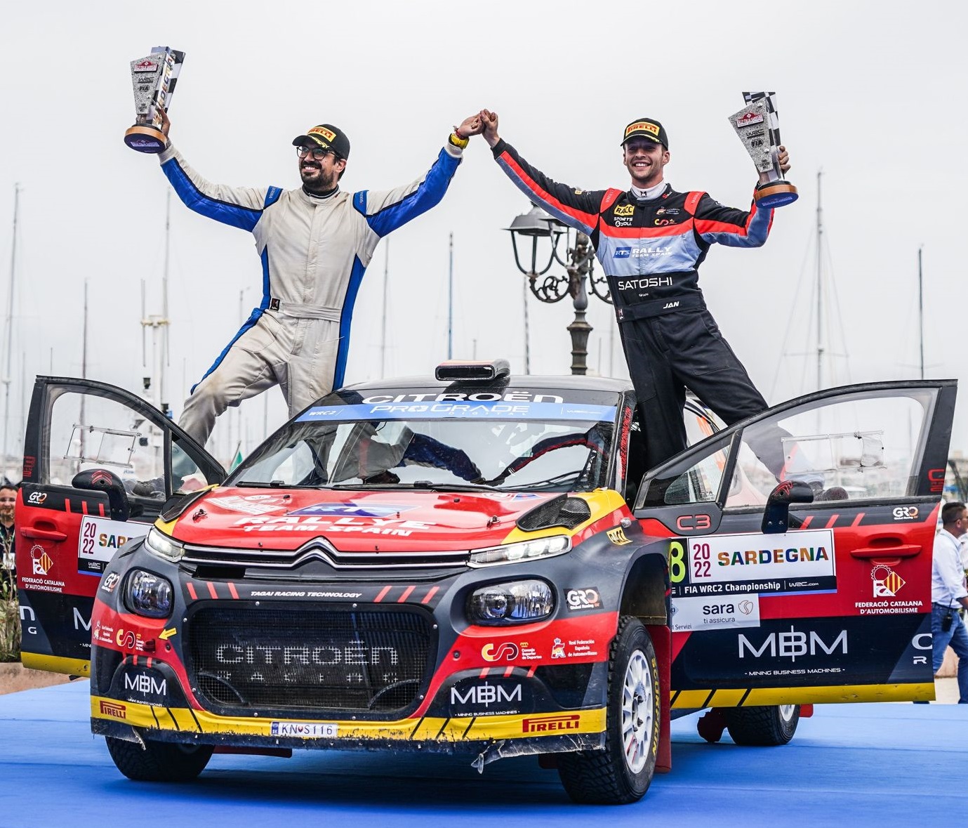 GRO driver Jan Solans shines in the Italy-Sardinia Rally, which counts  towards the World Rally Championship - GRO